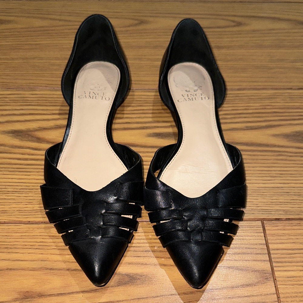 Vince Camuto Black Woven Heels